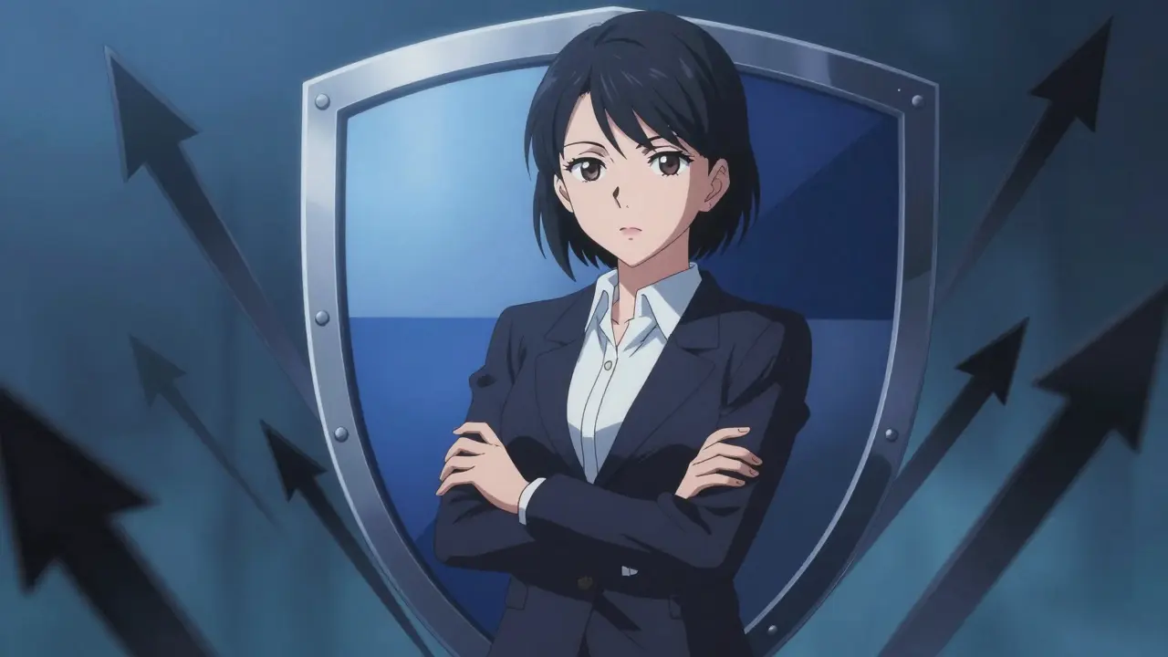 Anime businesswoman shielding market from anti-competitive forces