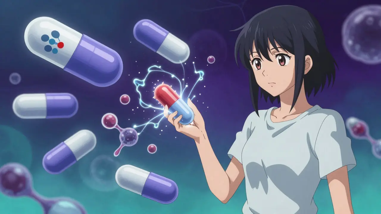 Anime style comparison of safe vs interacting seizure medications