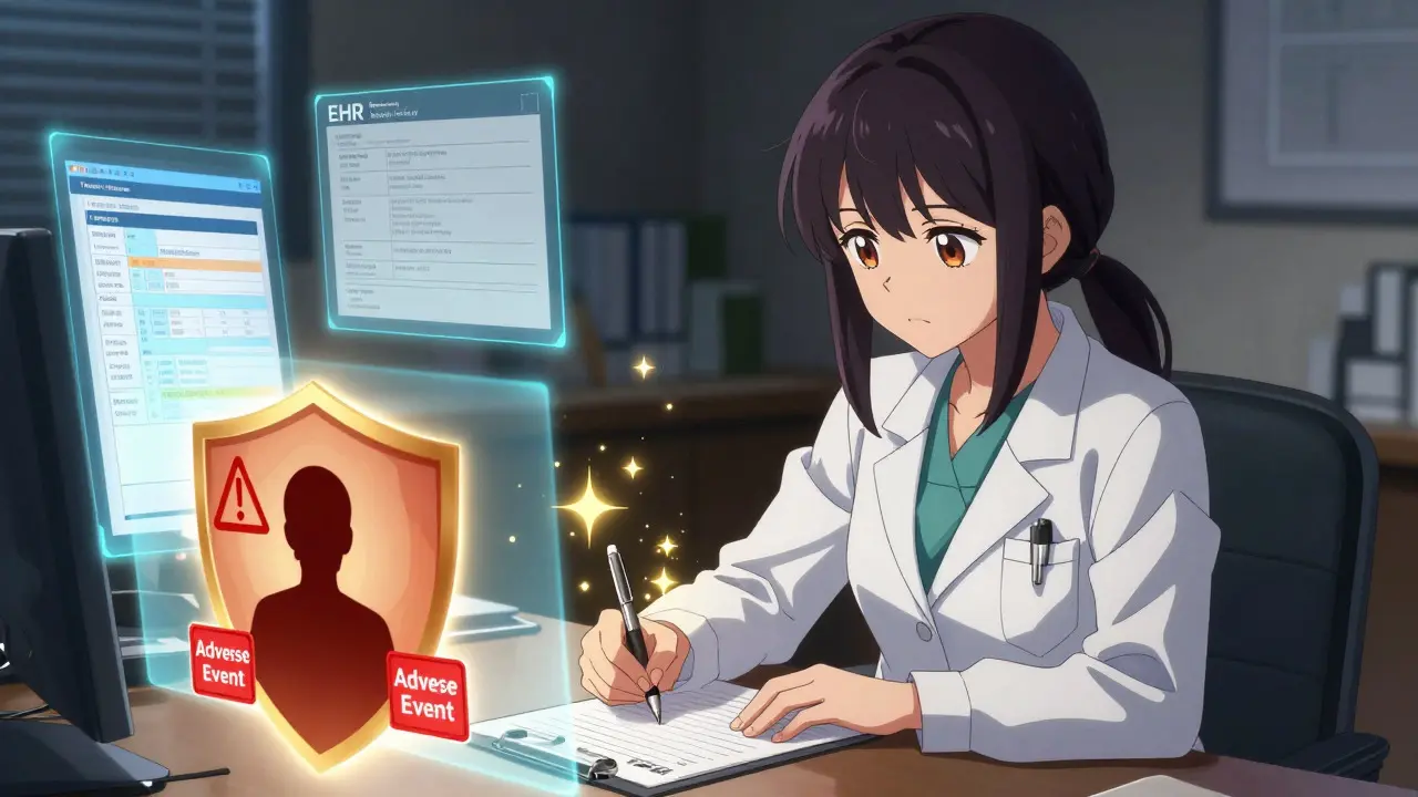 Physician writing a brand-name override prescription to protect patient health